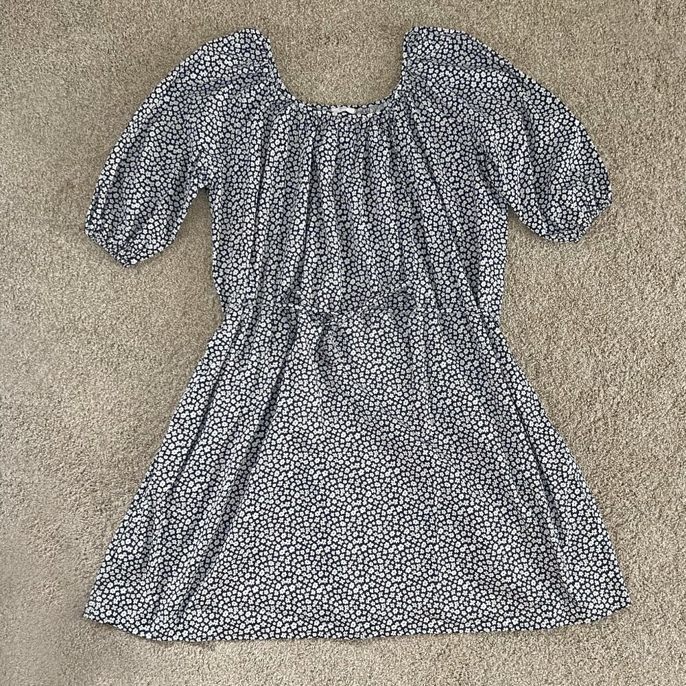 Mikoh Brava Mini Dress Floral Beach Shift Dress Loose Fit Cotton Size 1